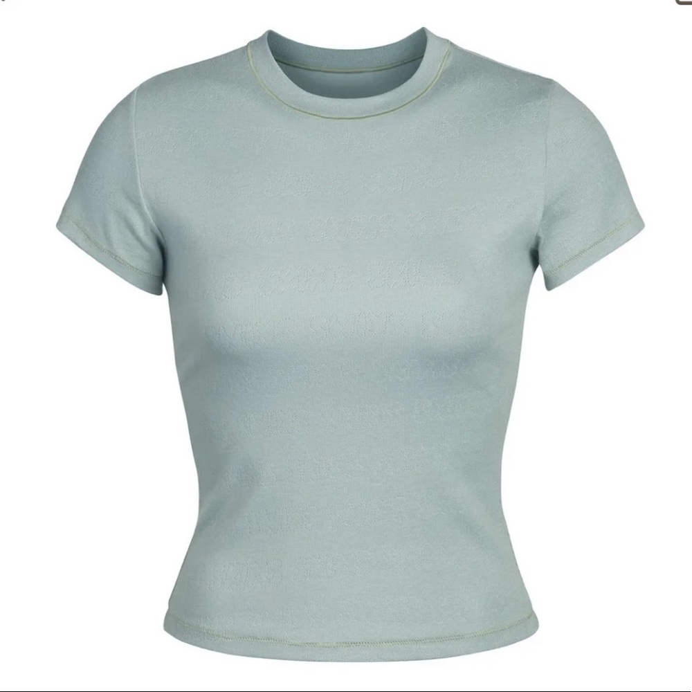 Skims - POINTELLE LOGO T-SHIRT